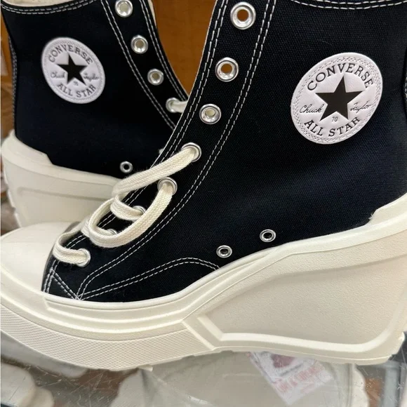 Chunky Converse Chuck Taylor Women’s All Star 75M Chick 70 De Luxe Heels - Picture 8 of 16